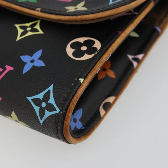 LOUIS VUITTON Monogram Multicolor Pochette Courtney Bag M45640 Auth YKZ1371A