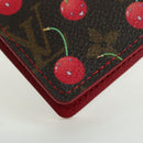 LOUIS VUITTON Monogram Cherry Agenda PM Planerhülle Rot R21023 Auth YKZ1374SM-15