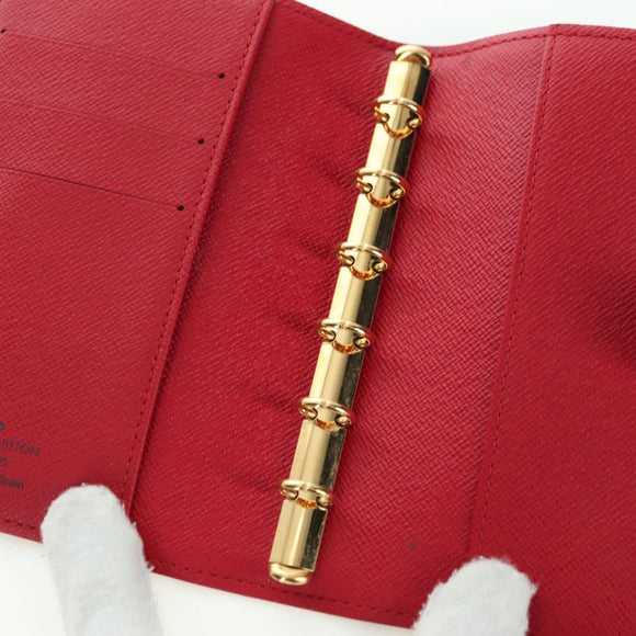 LOUIS VUITTON Monogram Cherry Agenda PM Planerhülle Rot R21023 Auth YKZ1374SM