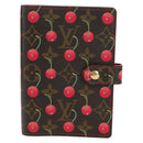 LOUIS VUITTON Monogram Cherry Agenda PM Planerhülle Rot R21023 Auth YKZ1374SM-13