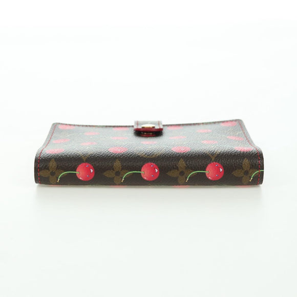 LOUIS VUITTON Monogram Cherry Agenda PM Planerhülle Rot R21023 Auth YKZ1374SM