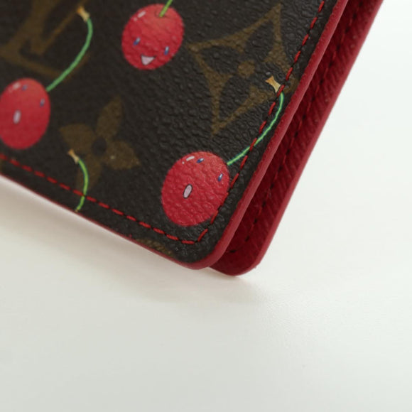 LOUIS VUITTON Monogram Cherry Agenda PM Planerhülle Rot R21023 Auth YKZ1374SM