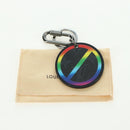 LOUIS VUITTON Monogram Eclipse Porte Cles Round Rainbow MP2465 LV Auth YKZ1382M-12