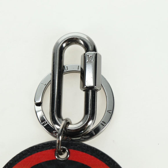 LOUIS VUITTON Monogram Eclipse Porte Cles Round Rainbow MP2465 LV Auth YKZ1382M
