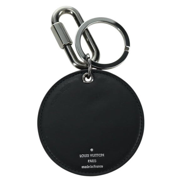 LOUIS VUITTON Monogram Eclipse Porte Cles Round Rainbow MP2465 LV Auth YKZ1382M