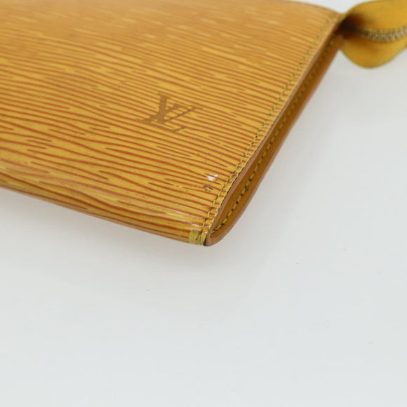 LOUIS VUITTON Epi Pochette Accessoires Pouch Yellow M52949 LV Auth YKZ1388