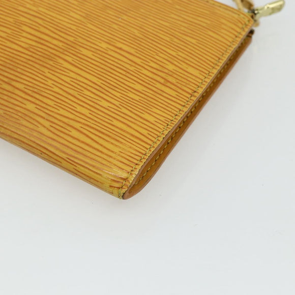 LOUIS VUITTON Epi Pochette Accessoires Pouch Yellow M52949 LV Auth YKZ1388