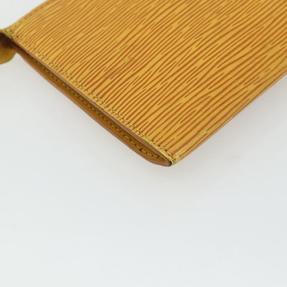 LOUIS VUITTON Epi Pochette Accessoires Pouch Yellow M52949 LV Auth YKZ1388