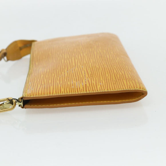 LOUIS VUITTON Epi Pochette Accessoires Pouch Yellow M52949 LV Auth YKZ1388