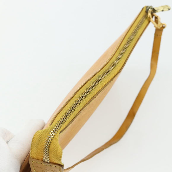 LOUIS VUITTON Epi Pochette Accessoires Pouch Yellow M52949 LV Auth YKZ1388