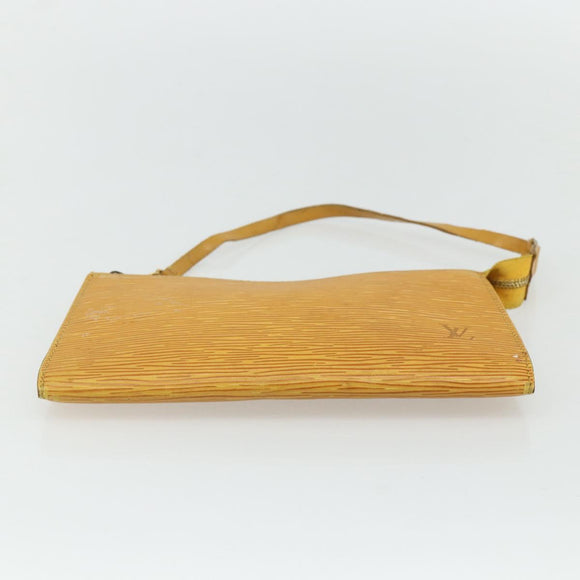 LOUIS VUITTON Epi Pochette Accessoires Pouch Yellow M52949 LV Auth YKZ1388