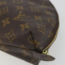 LOUIS VUITTON Monogram Trousse Demi Ronde Cosmetic Pouch M47520 LV Auth YKZ1391-15