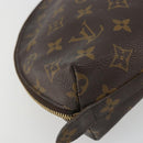 LOUIS VUITTON Monogram Trousse Demi Ronde Cosmetic Pouch M47520 LV Auth YKZ1391-16