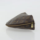 LOUIS VUITTON Monogram Trousse Demi Ronde Cosmetic Pouch M47520 LV Auth YKZ1391-4