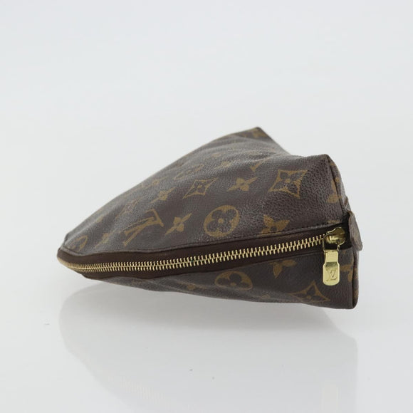 LOUIS VUITTON Monogram Trousse Demi Ronde Cosmetic Pouch M47520 LV Auth YKZ1391