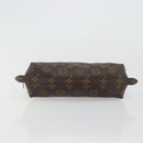 LOUIS VUITTON Monogram Trousse Demi Ronde Cosmetic Pouch M47520 LV Auth YKZ1391-6