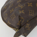 LOUIS VUITTON Monogram Trousse Demi Ronde Cosmetic Pouch M47520 LV Auth YKZ1391-14