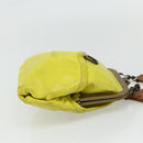 Miu Miu Shoulder Bag Leather Yellow Auth YKZ1393-4