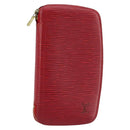 LOUIS VUITTON Epi Agenda Geot Wallet Red M63877 LV Auth YKZ1396-1