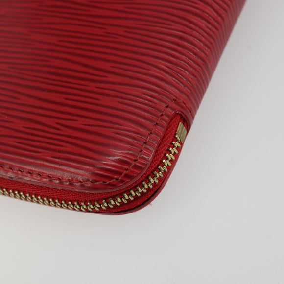 LOUIS VUITTON Epi Agenda Geot Wallet Red M63877 LV Auth YKZ1396