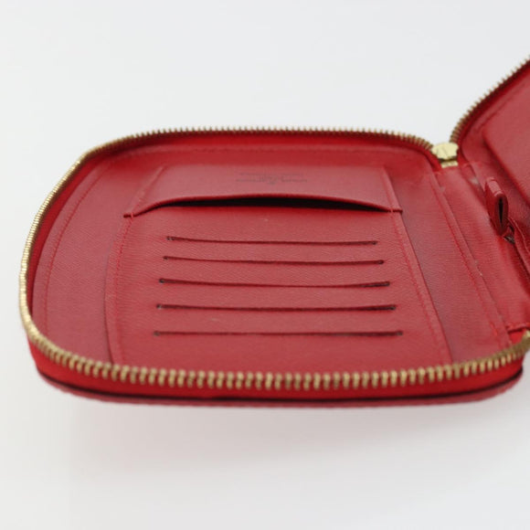 LOUIS VUITTON Epi Agenda Geot Wallet Red M63877 LV Auth YKZ1396