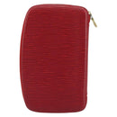 LOUIS VUITTON Epi Agenda Geot Wallet Red M63877 LV Auth YKZ1396-2