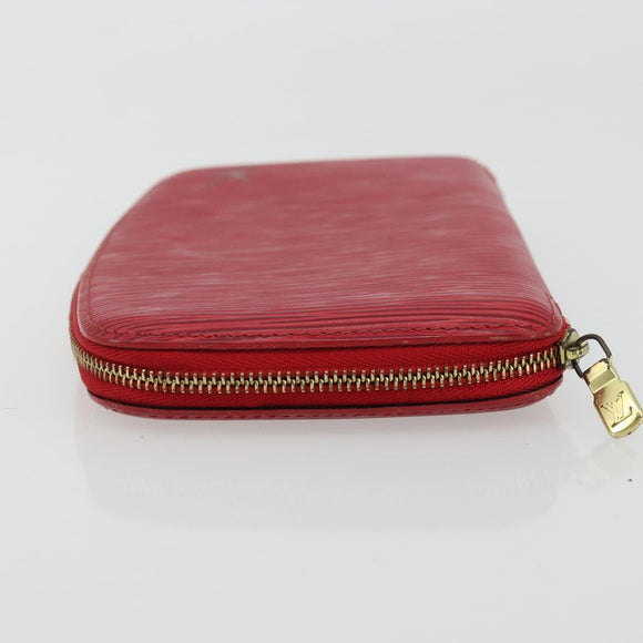 LOUIS VUITTON Epi Agenda Geot Wallet Red M63877 LV Auth YKZ1396