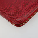 LOUIS VUITTON Epi Agenda Geot Wallet Red M63877 LV Auth YKZ1396-14