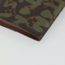 LOUIS VUITTON Graffiti Porte Monnaie Credit Wallet Khaki M92188 LV Auth YKZ1398A-16