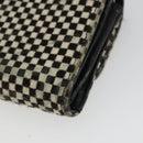 Chrome Hearts JUDY Long Wallet Harako leather Black White Auth YKZ1399A-15