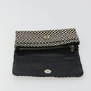 Chrome Hearts JUDY Long Wallet Harako leather Black White Auth YKZ1399A-9