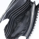 Chrome Hearts JUDY Long Wallet Harako leather Black White Auth YKZ1399A-19