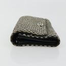 Chrome Hearts JUDY Long Wallet Harako leather Black White Auth YKZ1399A-4