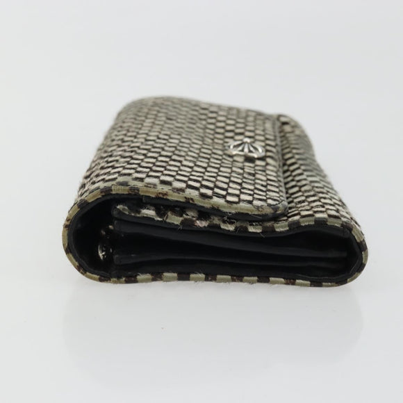 Chrome Hearts JUDY Long Wallet Harako leather Black White Auth YKZ1399A