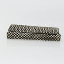 Chrome Hearts JUDY Long Wallet Harako leather Black White Auth YKZ1399A-6