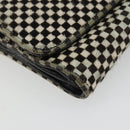 Chrome Hearts JUDY Long Wallet Harako leather Black White Auth YKZ1399A-14