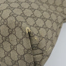 GUCCI GG Supreme Tote Bag PVC Beige Silver 211137 Auth YKZ140-10