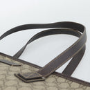 GUCCI GG Supreme Tragetasche PVC Beige Silber 211137 Original YKZ140-16