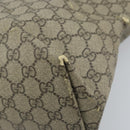 GUCCI GG Supreme Tote Bag PVC Beige Silver 211137 Auth YKZ140-12