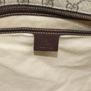 GUCCI GG Supreme Tragetasche PVC Beige Silber 211137 Original YKZ140-22