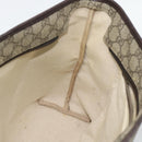 GUCCI GG Supreme Tragetasche PVC Beige Silber 211137 Original YKZ140-23