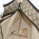 GUCCI GG Supreme Tragetasche PVC Beige Silber 211137 Original YKZ140-11