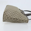 GUCCI GG Supreme Tote Bag PVC Beige Silver 211137 Auth YKZ140-4