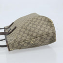 GUCCI GG Supreme Tote Bag PVC Beige Silver 211137 Auth YKZ140-5
