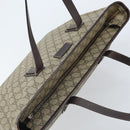 GUCCI GG Supreme Tote Bag PVC Beige Silver 211137 Auth YKZ140-6