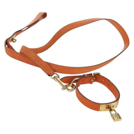 HERMES Kelly Dog Lead Dog Leash Leather Auth YKZ1400V