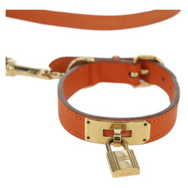 HERMES Kelly Dog Lead Dog Leash Leather Auth YKZ1400V - 0