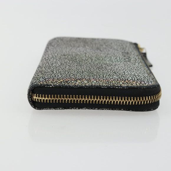 GUCCI Long Wallet Leather Outlet Silver 332747 Auth YKZ1403A