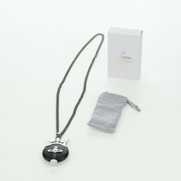 Vivienne Westwood Lighter Necklace metal Black Auth YKZ1404A