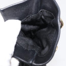 GUCCI Horsebit Web Sherry Line Gloves Leather Black Auth YKZ1406A-22